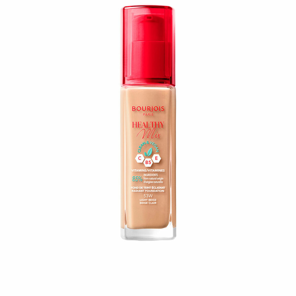 Base de Maquilhagem Fluida Bourjois Healthy Mix Nº 57 Nº 57-Bronze 30 ml